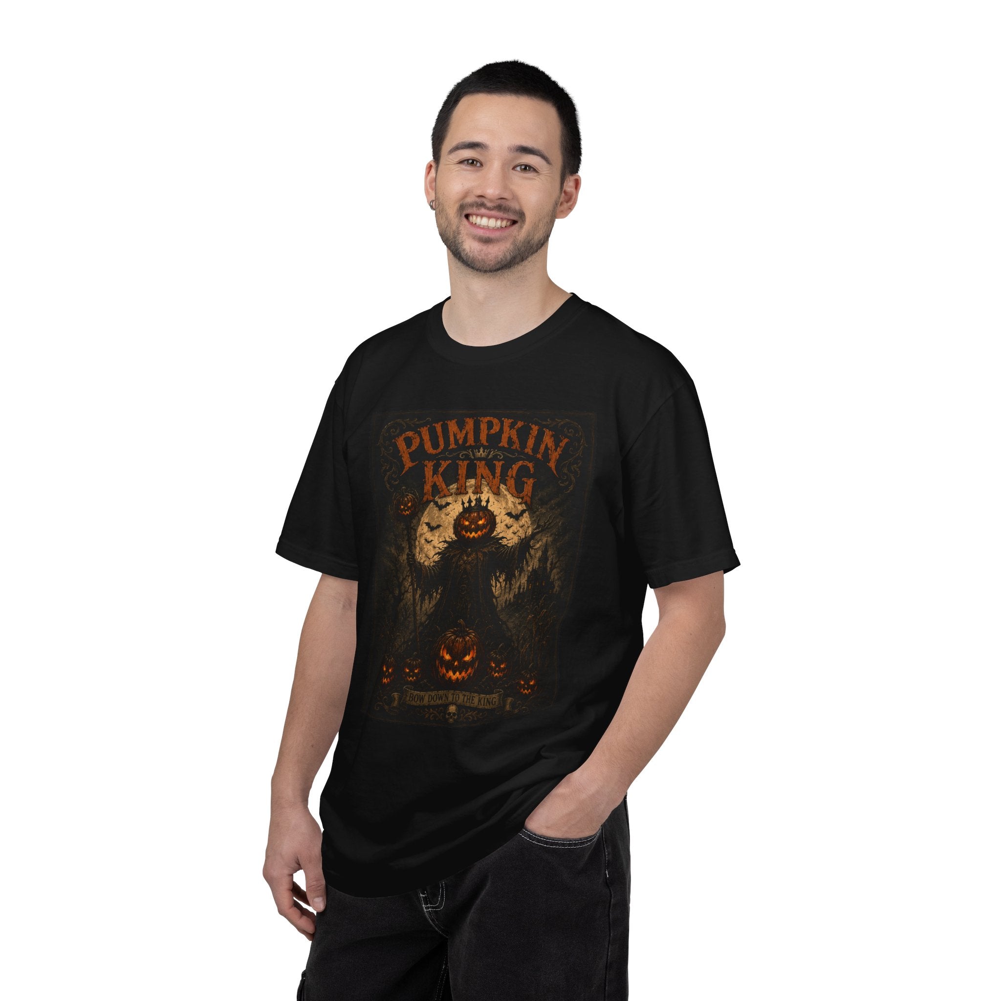 Pumpkin King spooky pumpkin monster T-shirt | Halloween jack-o'-lantern tee