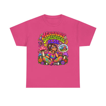 Mentally Somewhere Else T-Shirt — Retro Psychedelic Hippie Graphic Tee