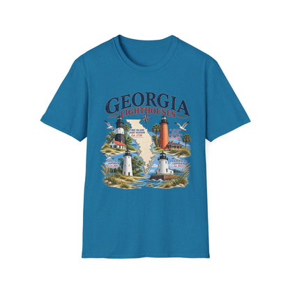 Georgia Lighthouses T-Shirt — Vintage Coastal Tee