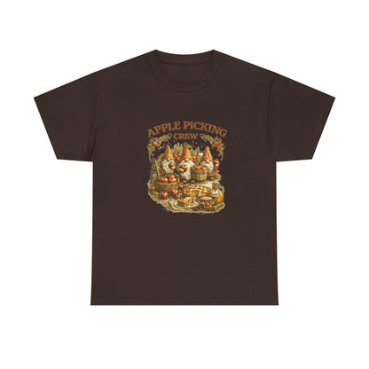 Apple Picking Crew T-Shirt — Vintage Fall Orchard Graphic Tee