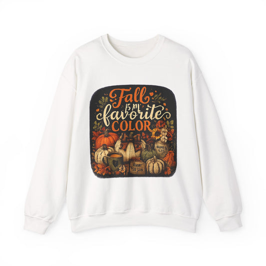 Fall Is My Favorite Color Sweatshirt — Pumpkin Autumn Crewneck