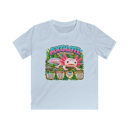 Kids Axolotl Tee — Cute Pink Axolotl Graphic Shirt for Children