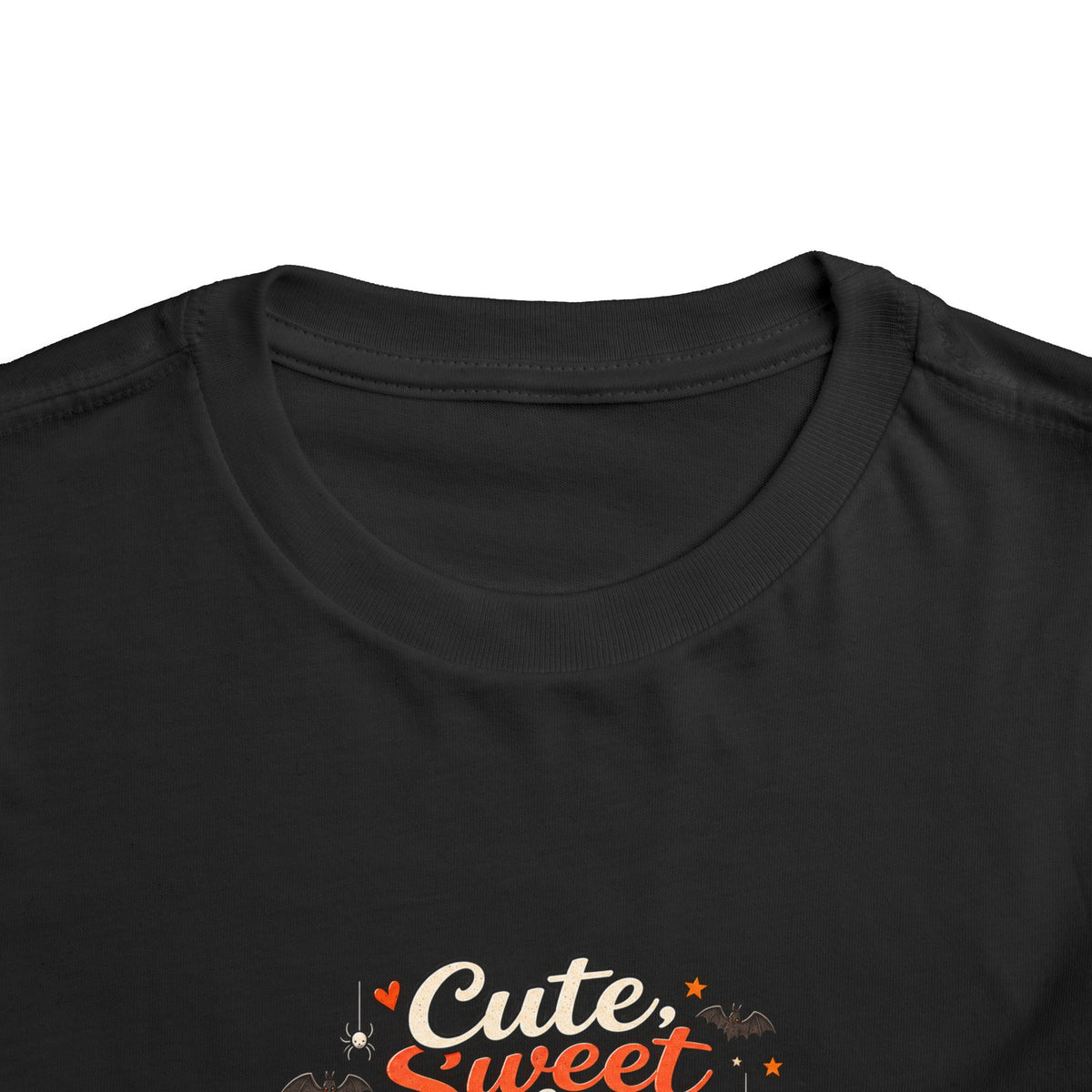 Toddler Tee — "Cute, Sweet, Little, Feral" Halloween Kids Graphic Shirt