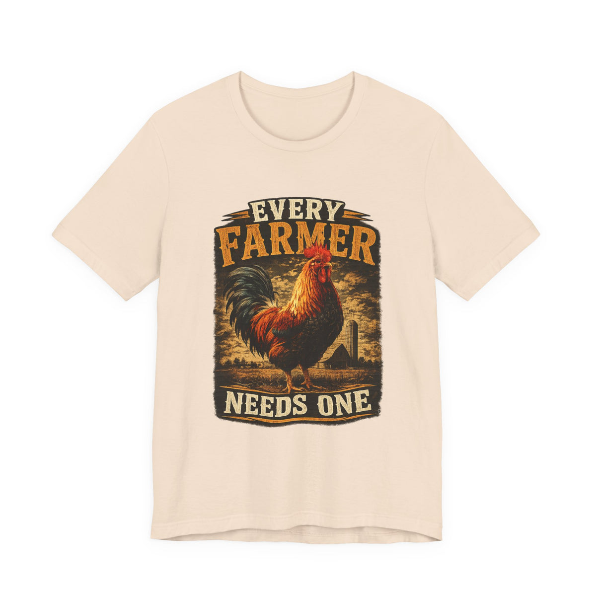 Rooster Farm Tee — "Every Farmer Needs One" Rustic Chicken Shirt