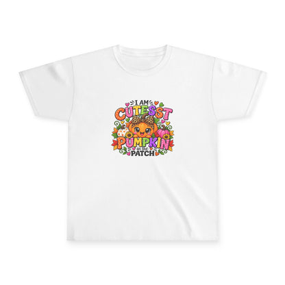Youth T-Shirt — "I Am Cutest Pumpkin Patch" Cute Fall Kids Tee