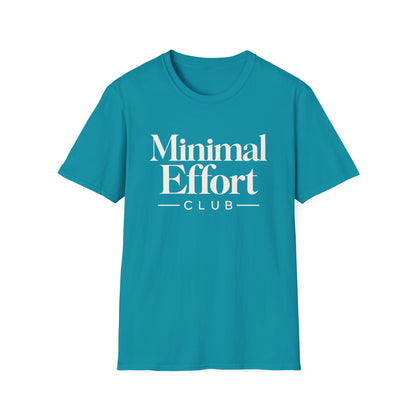 Minimal Effort T-Shirt — Subtle Pastel Text Casual Tee