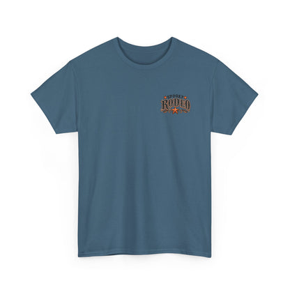 Spooky Rodeo Tee — Halloween Western Skull & Sunflower Graphic T-Shirt