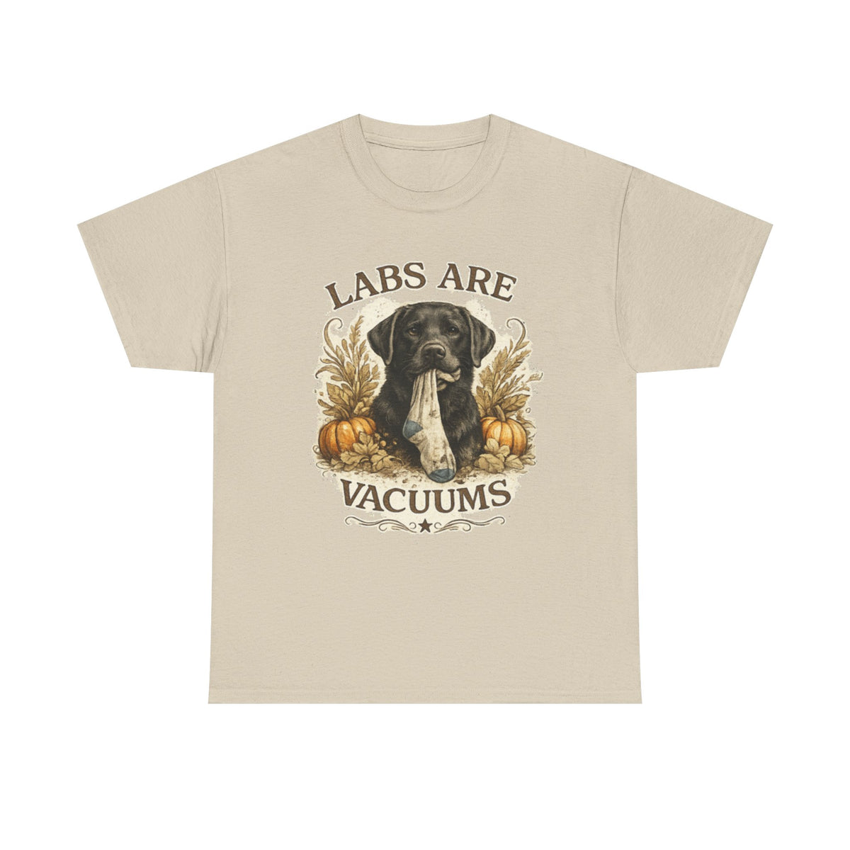 Labs Are Vacuums T-Shirt — Funny Labrador Dog Halloween Tee