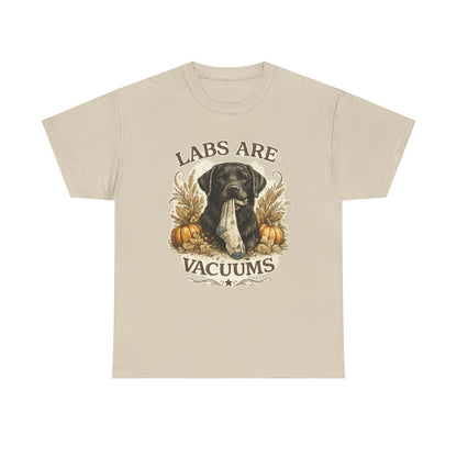 Labs Are Vacuums T-Shirt — Funny Labrador Dog Halloween Tee