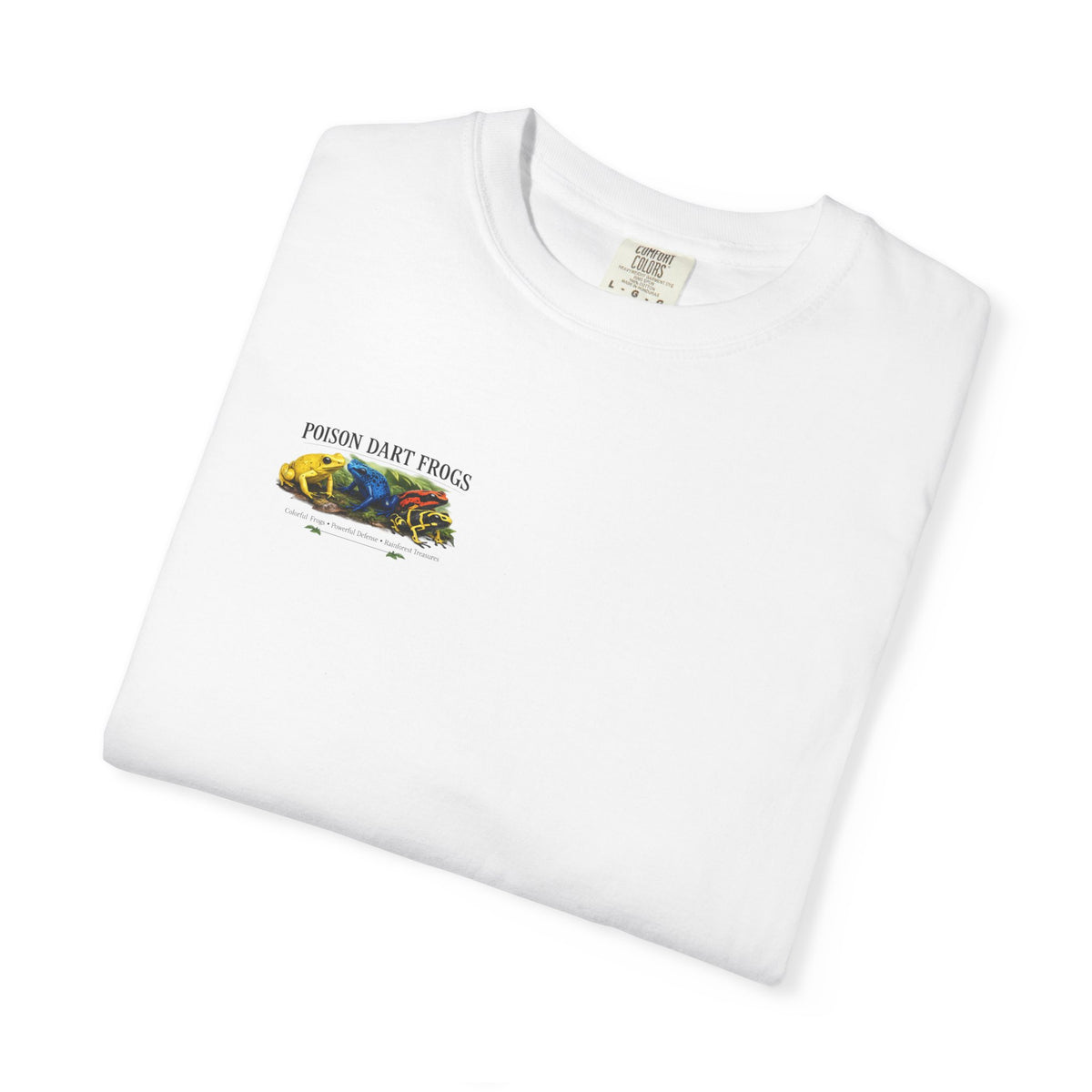 Poison Dart Frogs T-shirt | Colorful Frog Illustration, Amphibian Species Chart