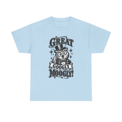 T-Shirt — Vintage Owl 'Great Googly Moogly!' Graphic Tee