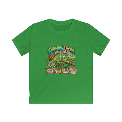 Kids Chameleon T‑Shirt — Colorful Tropical Reptile Graphic Tee