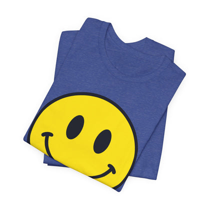 Smiley Face Graphic Tee — Retro Yellow Happy Face T‑Shirt