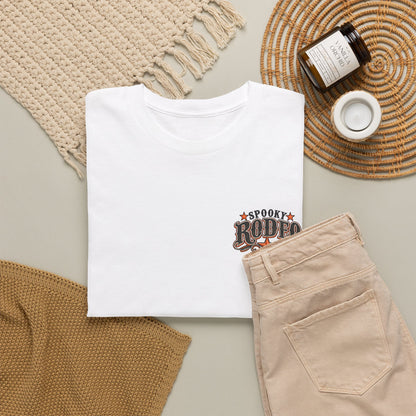 Spooky Rodeo Tee — Halloween Western Skull & Sunflower Graphic T-Shirt