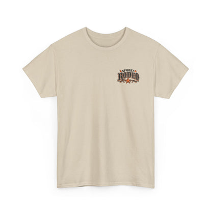 Spooky Rodeo Tee — Halloween Western Skull & Sunflower Graphic T-Shirt