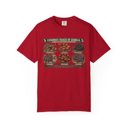 Venomous Snakes of Georgia T-shirt | Snake Identification Chart