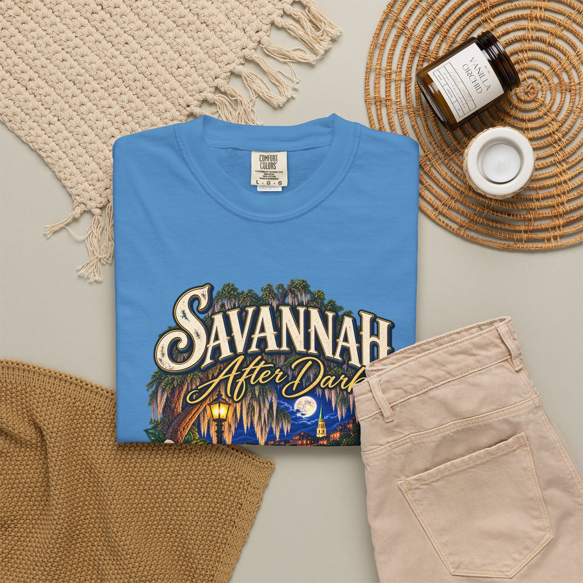 Savannah After Dark T-Shirt — Nightscape Souvenir Tee