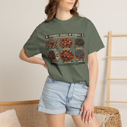 Venomous Snakes of Georgia T-shirt | Snake Identification Chart