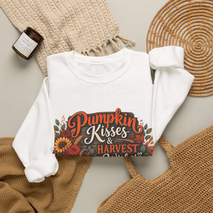 Pumpkin Kisses & Harvest Wishes Crewneck Sweatshirt