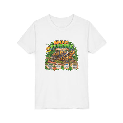 Box Turtle Youth Tee — Cute Educational Turtle Shirt for Kids