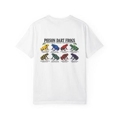 Poison Dart Frogs T-shirt | Colorful Frog Illustration, Amphibian Species Chart