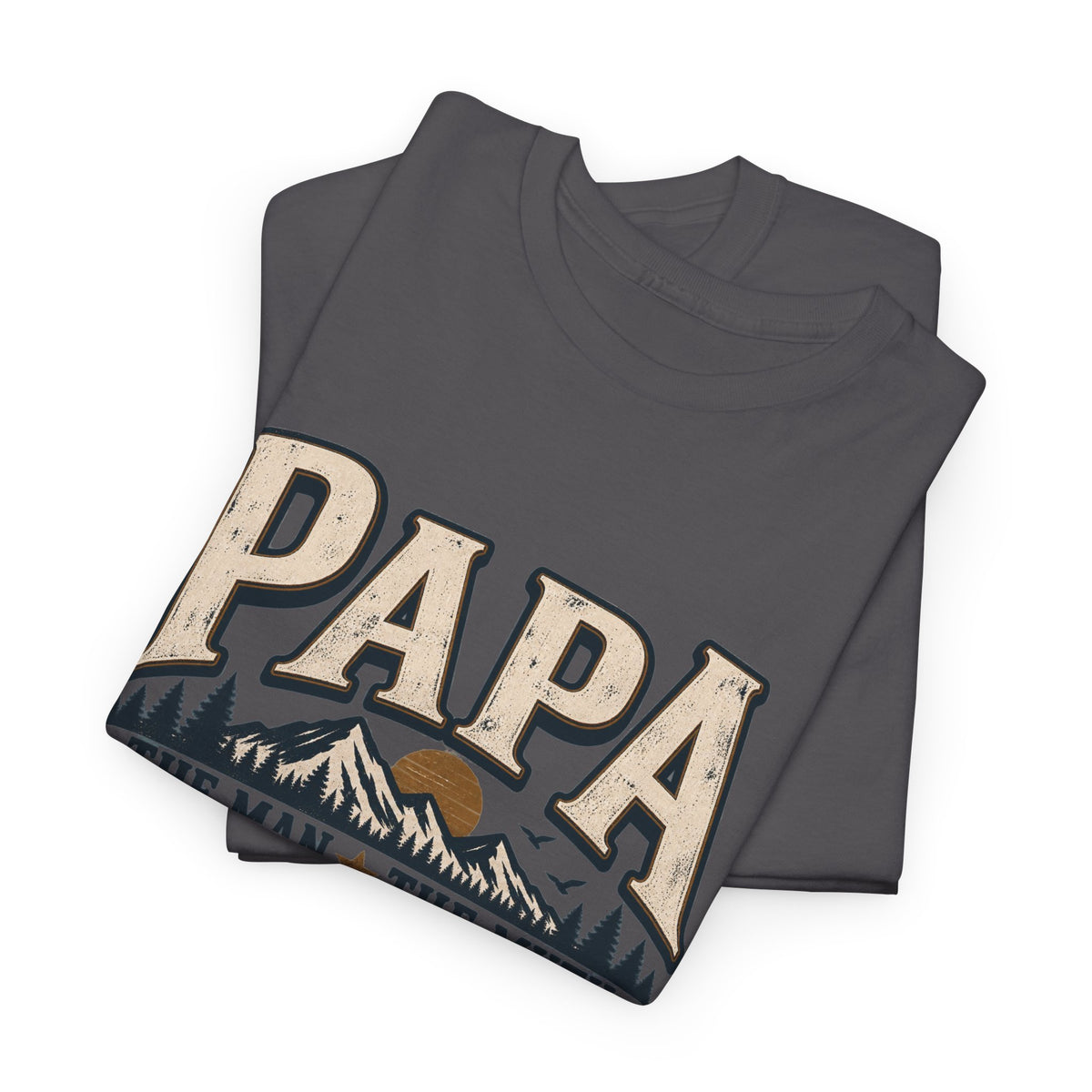 Papa T-Shirt — "Papa The Man The Myth The Legend" Vintage Dad Tee