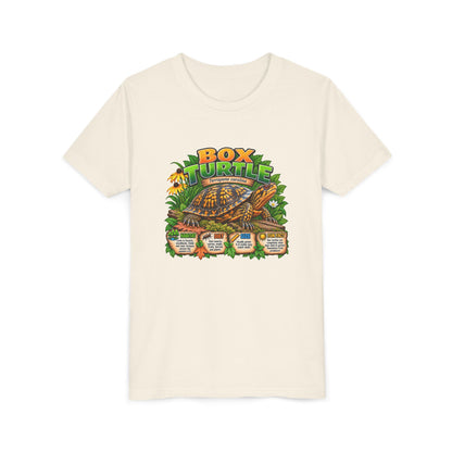 Box Turtle Youth Tee — Cute Educational Turtle Shirt for Kids