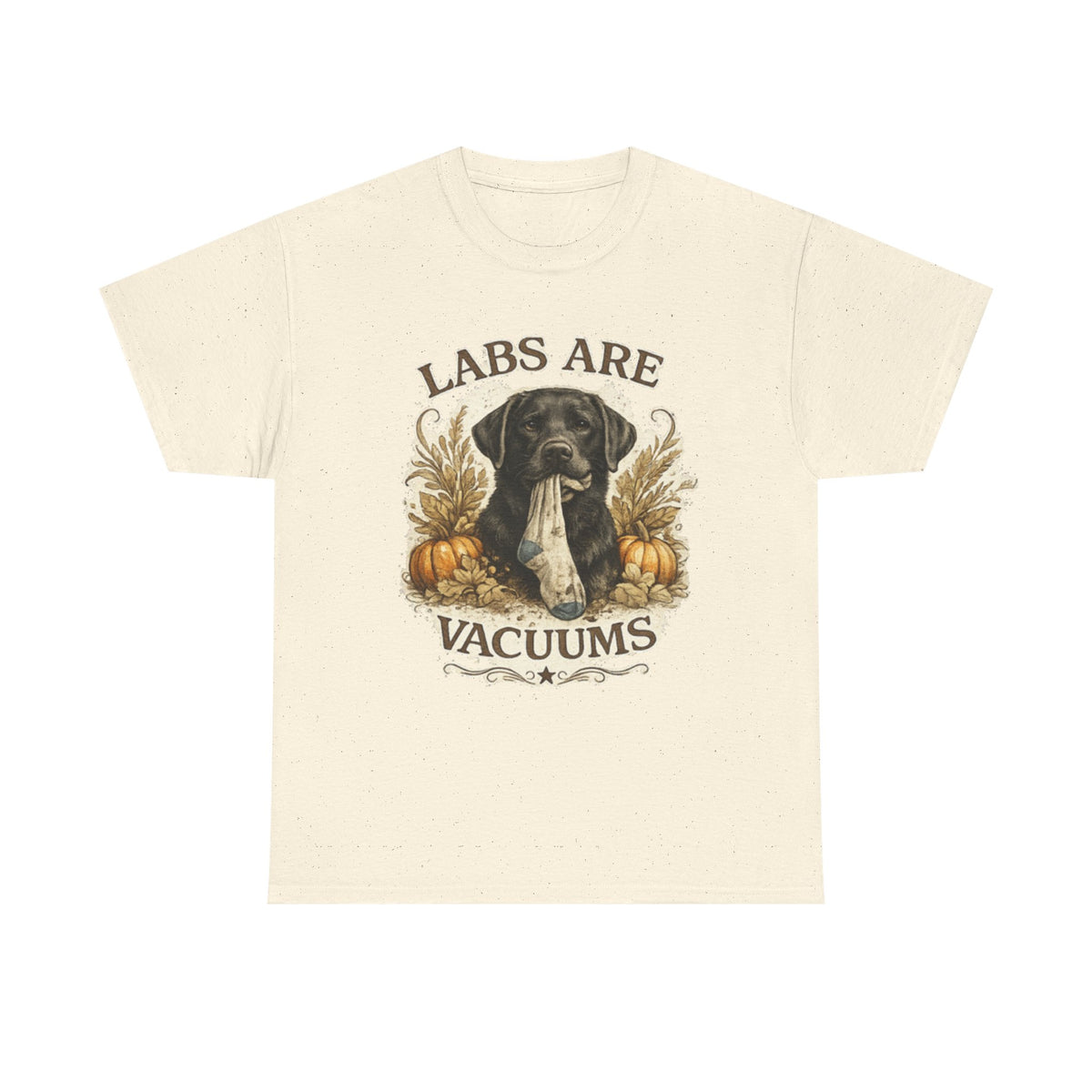 Labs Are Vacuums T-Shirt — Funny Labrador Dog Halloween Tee