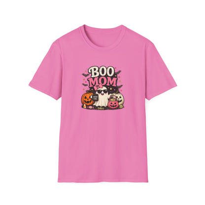 Boo Mom Halloween T-Shirt — Cute Ghost & Pumpkin Mom Graphic Tee