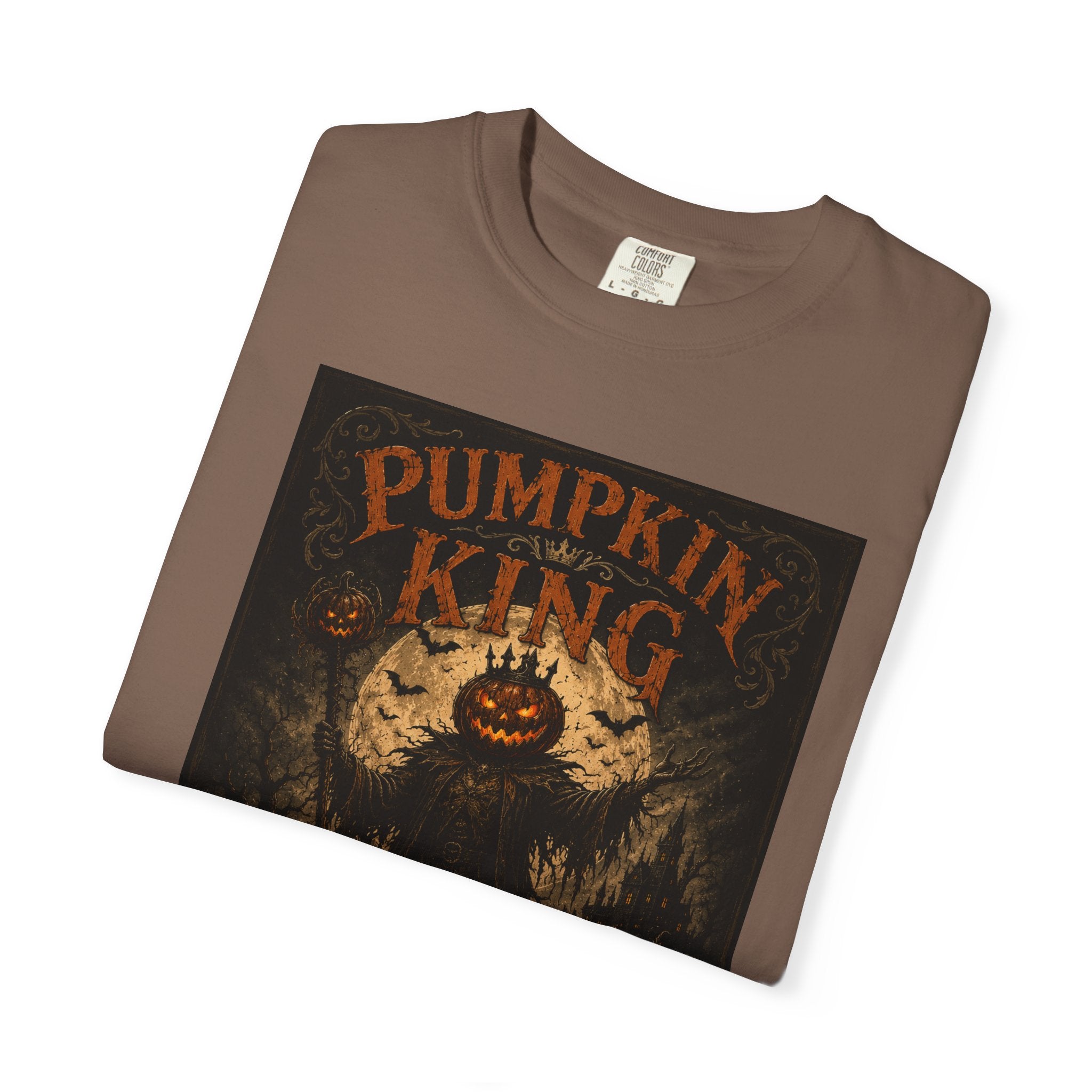 Pumpkin King spooky pumpkin monster T-shirt | Halloween jack-o'-lantern tee