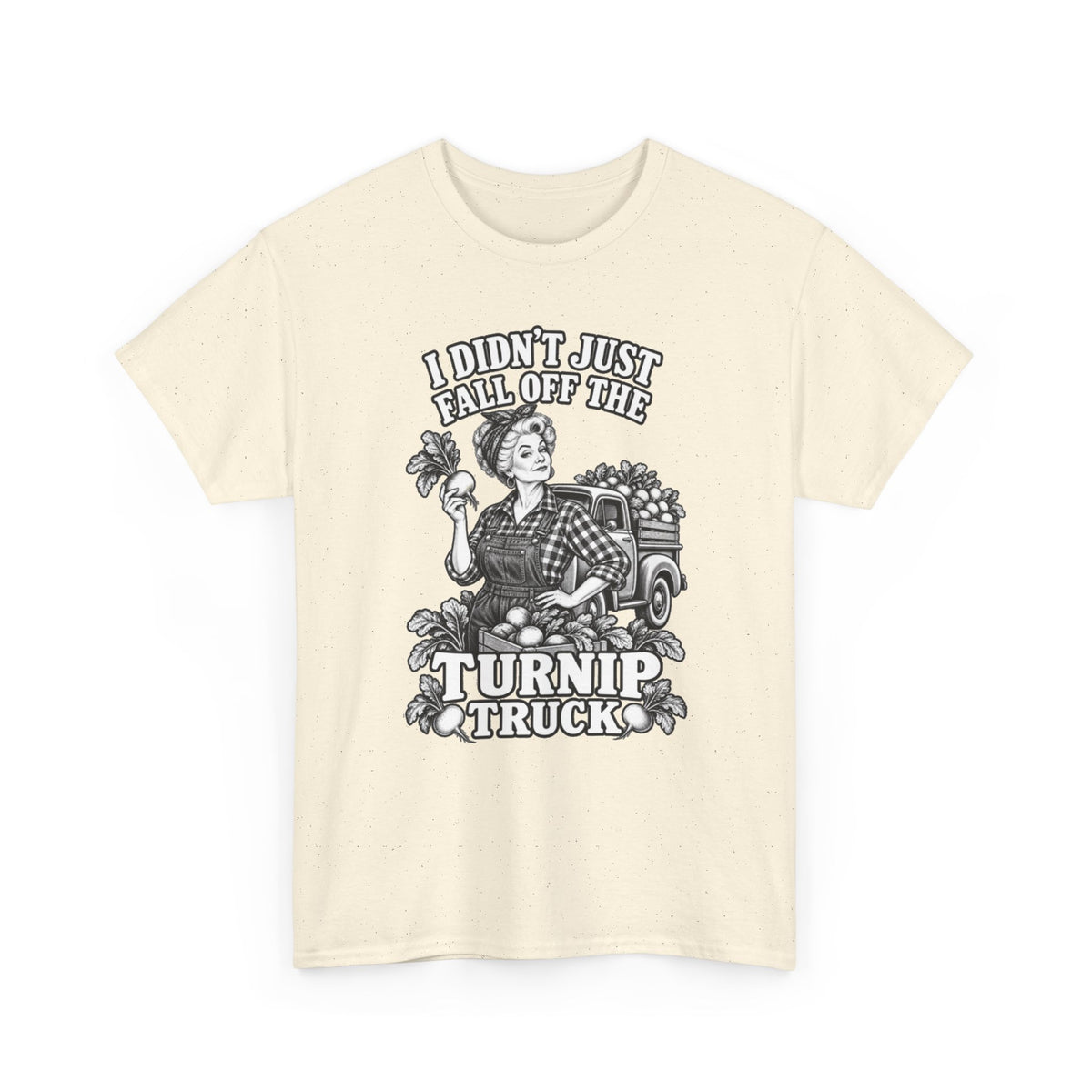 Turnip Truck Vintage Farm T-Shirt — "I Didn't Just Fall Off the Turnip Truck" Graphic Tee