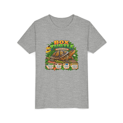 Box Turtle Youth Tee — Cute Educational Turtle Shirt for Kids