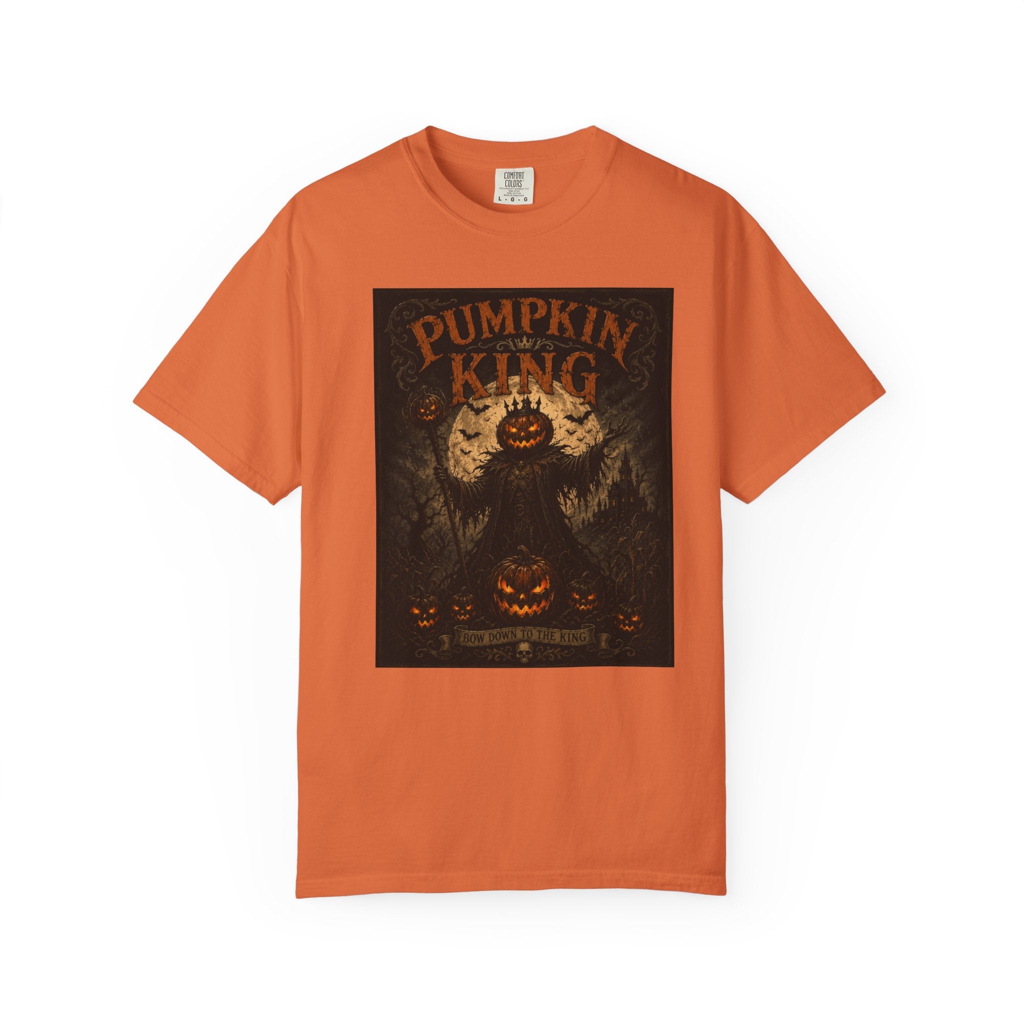 Pumpkin King spooky pumpkin monster T-shirt | Halloween jack-o'-lantern tee