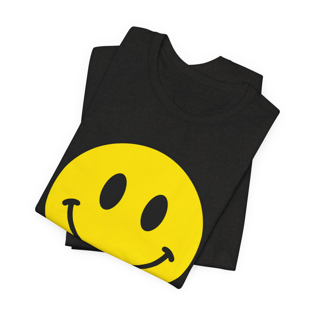 Smiley Face Graphic Tee — Retro Yellow Happy Face T‑Shirt