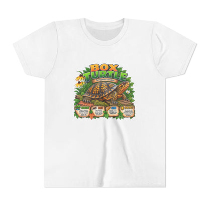 Box Turtle Youth Tee — Cute Educational Turtle Shirt for Kids