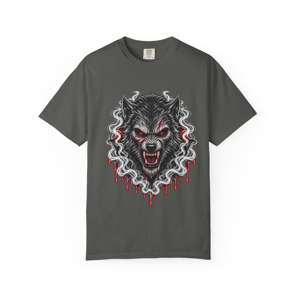 Wolf Head Graphic T-Shirt — Bloody Howl Horror Tee