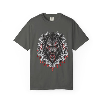 Wolf Head Graphic T-Shirt — Bloody Howl Horror Tee