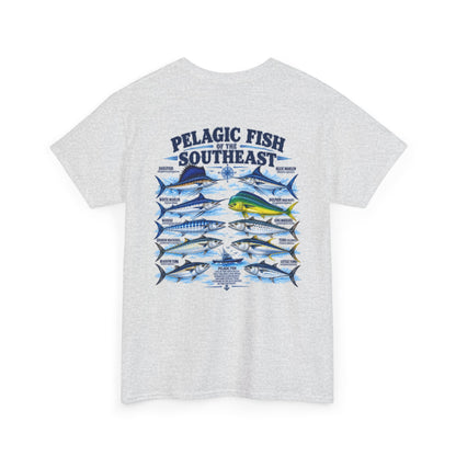 Pelagic Fish of the Southeast T-Shirt — Chart Graphic Fishing Tee
