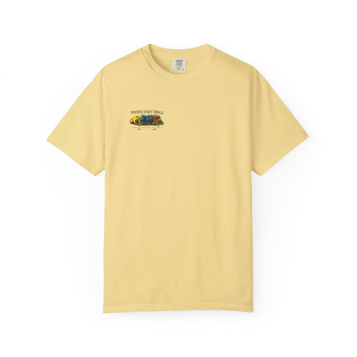 Poison Dart Frogs T-shirt | Colorful Frog Illustration, Amphibian Species Chart