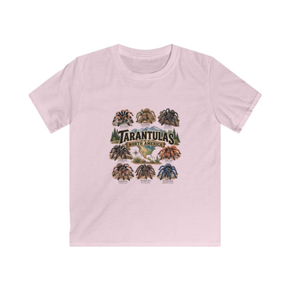 Kids Tee — 'Tarantulas of North America' Illustrated Spider Guide