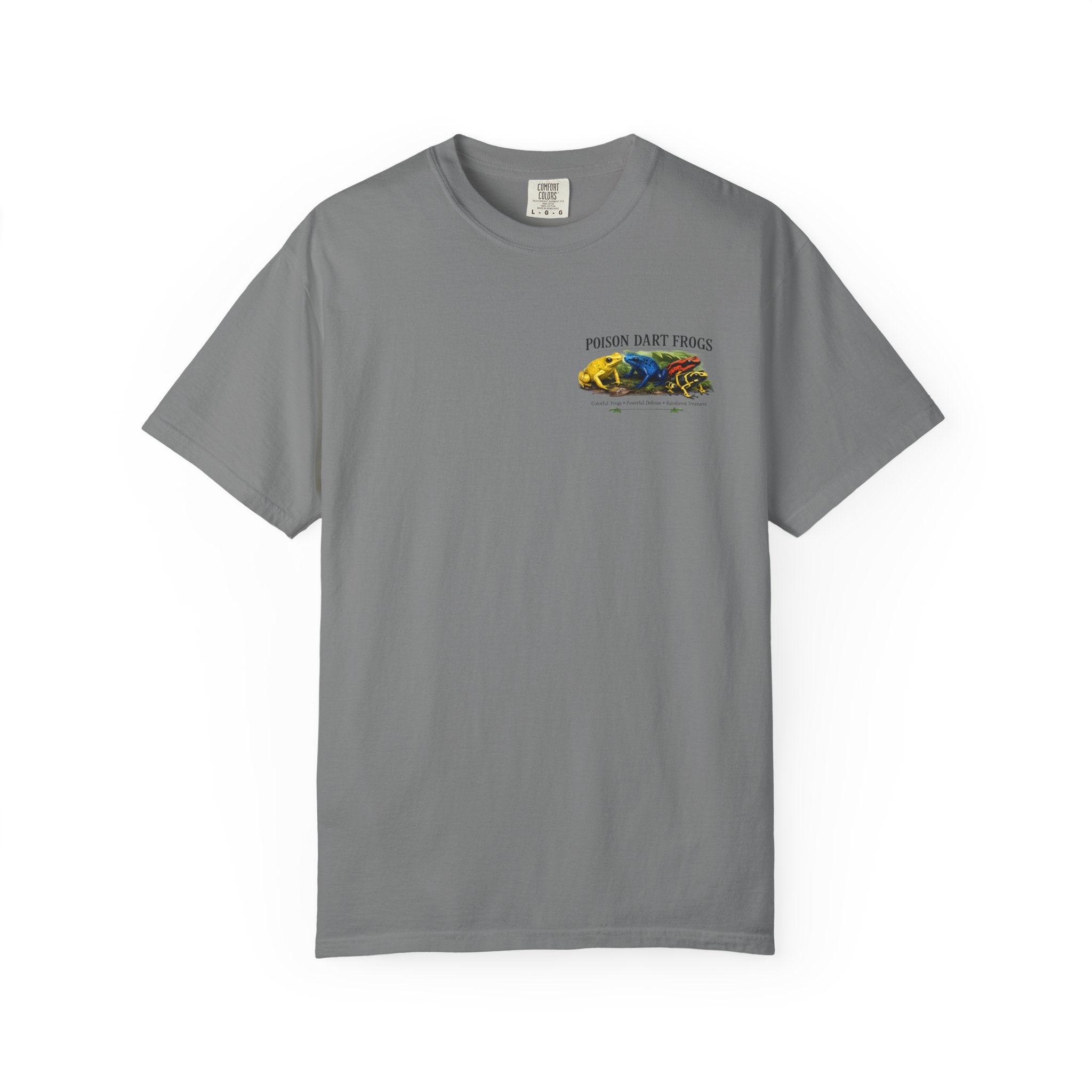 Poison Dart Frogs T-shirt | Colorful Frog Illustration, Amphibian Species Chart