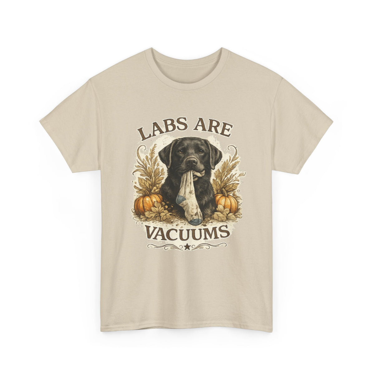 Labs Are Vacuums T-Shirt — Funny Labrador Dog Halloween Tee