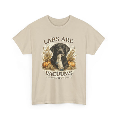 Labs Are Vacuums T-Shirt — Funny Labrador Dog Halloween Tee