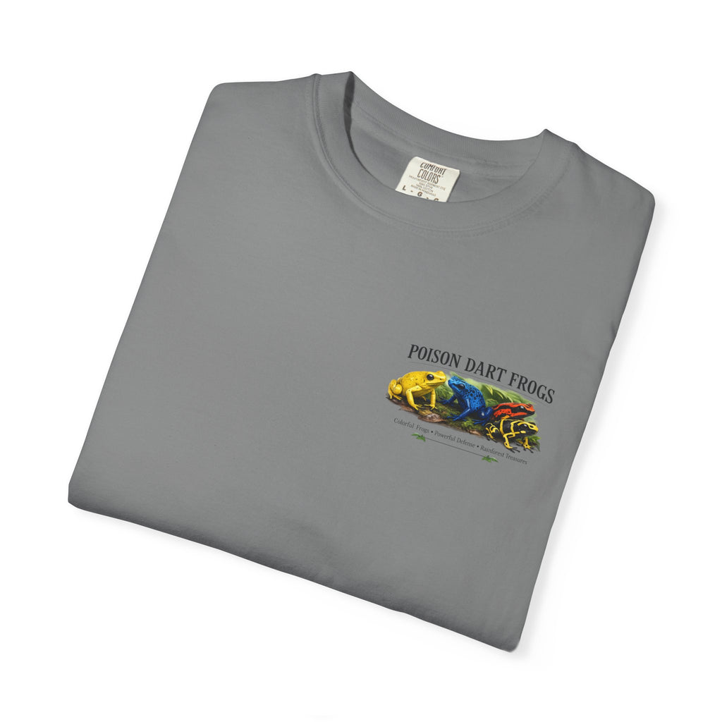 Poison Dart Frogs T-shirt | Colorful Frog Illustration, Amphibian Species Chart