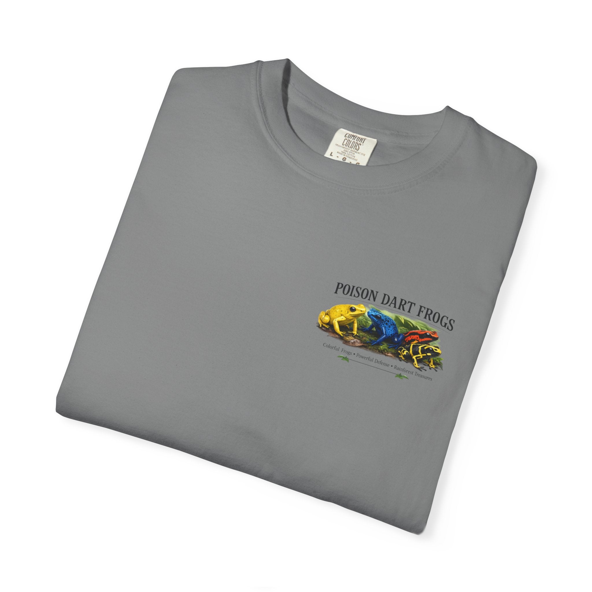Poison Dart Frogs T-shirt | Colorful Frog Illustration, Amphibian Species Chart
