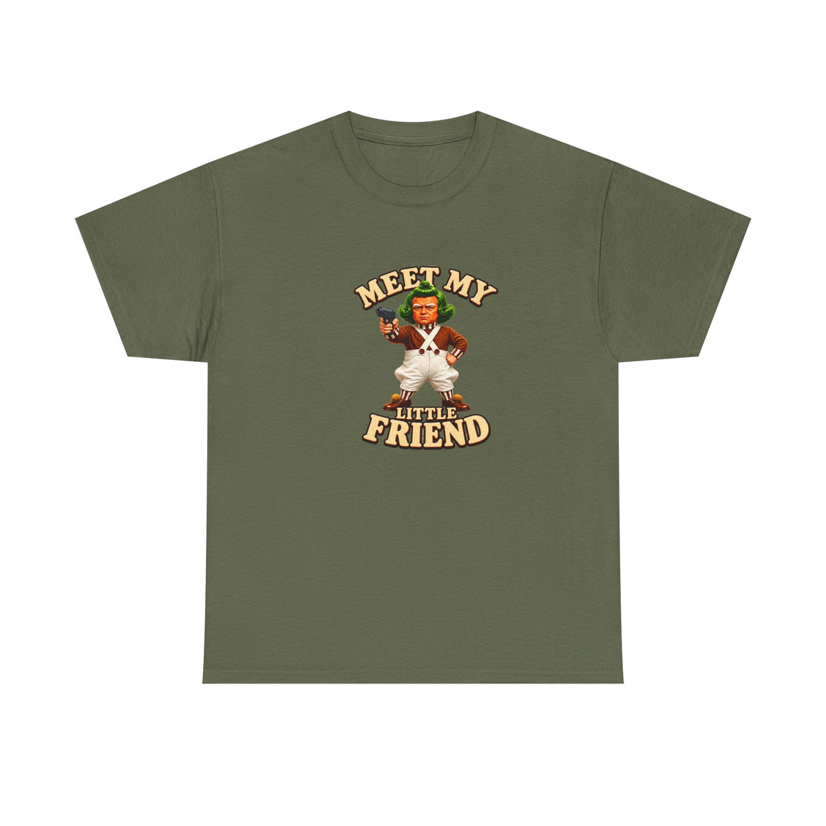 Meet My Little Friend T-Shirt — Retro Cute Character Tee