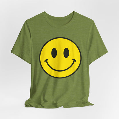 Smiley Face Graphic Tee — Retro Yellow Happy Face T‑Shirt