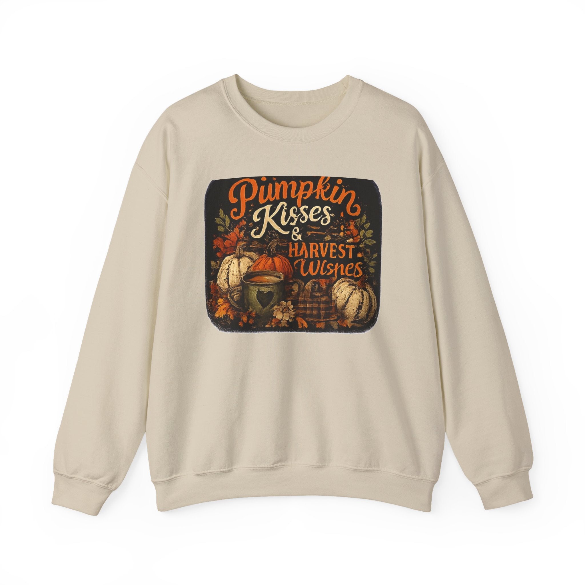 Pumpkin Kisses & Harvest Wishes Crewneck Sweatshirt
