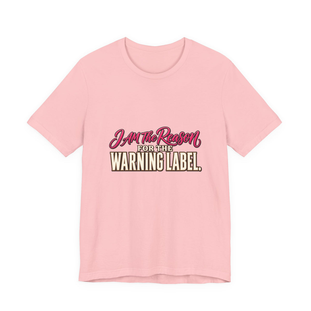 I Am The Reason For The Warning Label T-Shirt — Funny Sarcastic Graphic Tee