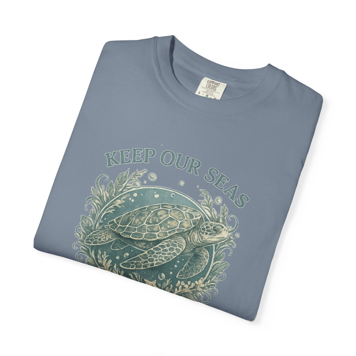 Keep Our Seas Plastic Free Sea Turtle T-Shirt